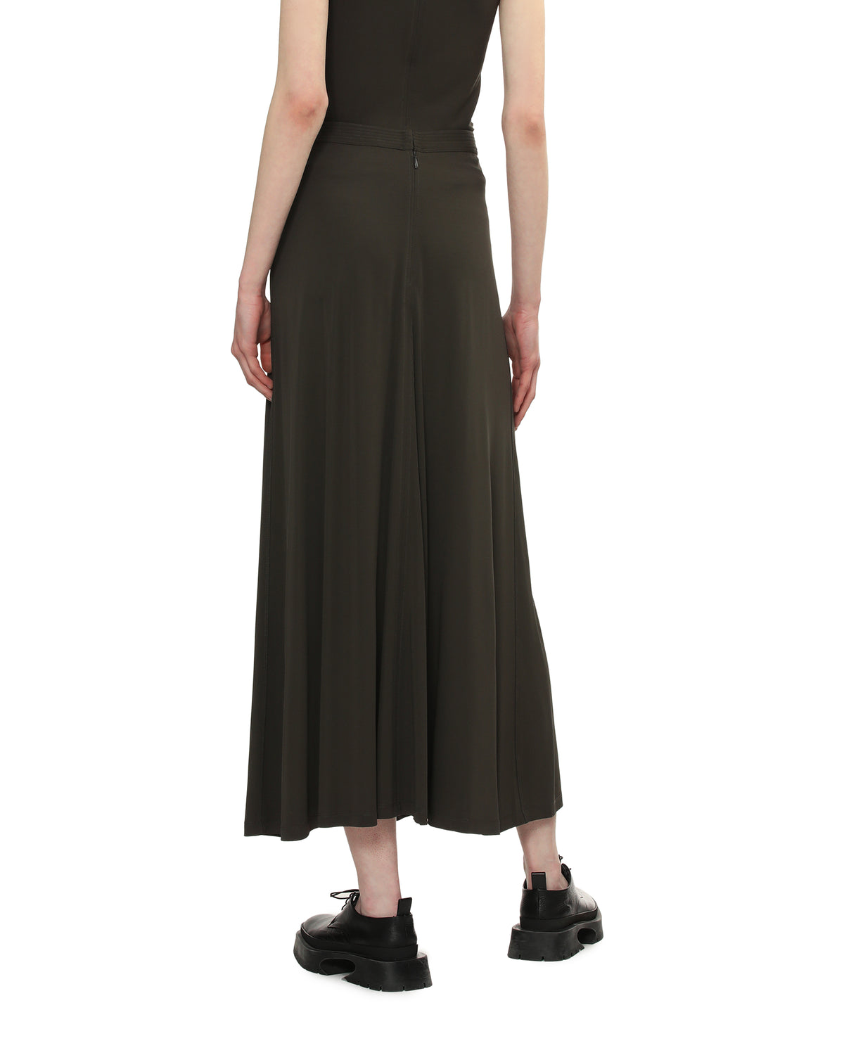 Fluid jersey skirt
