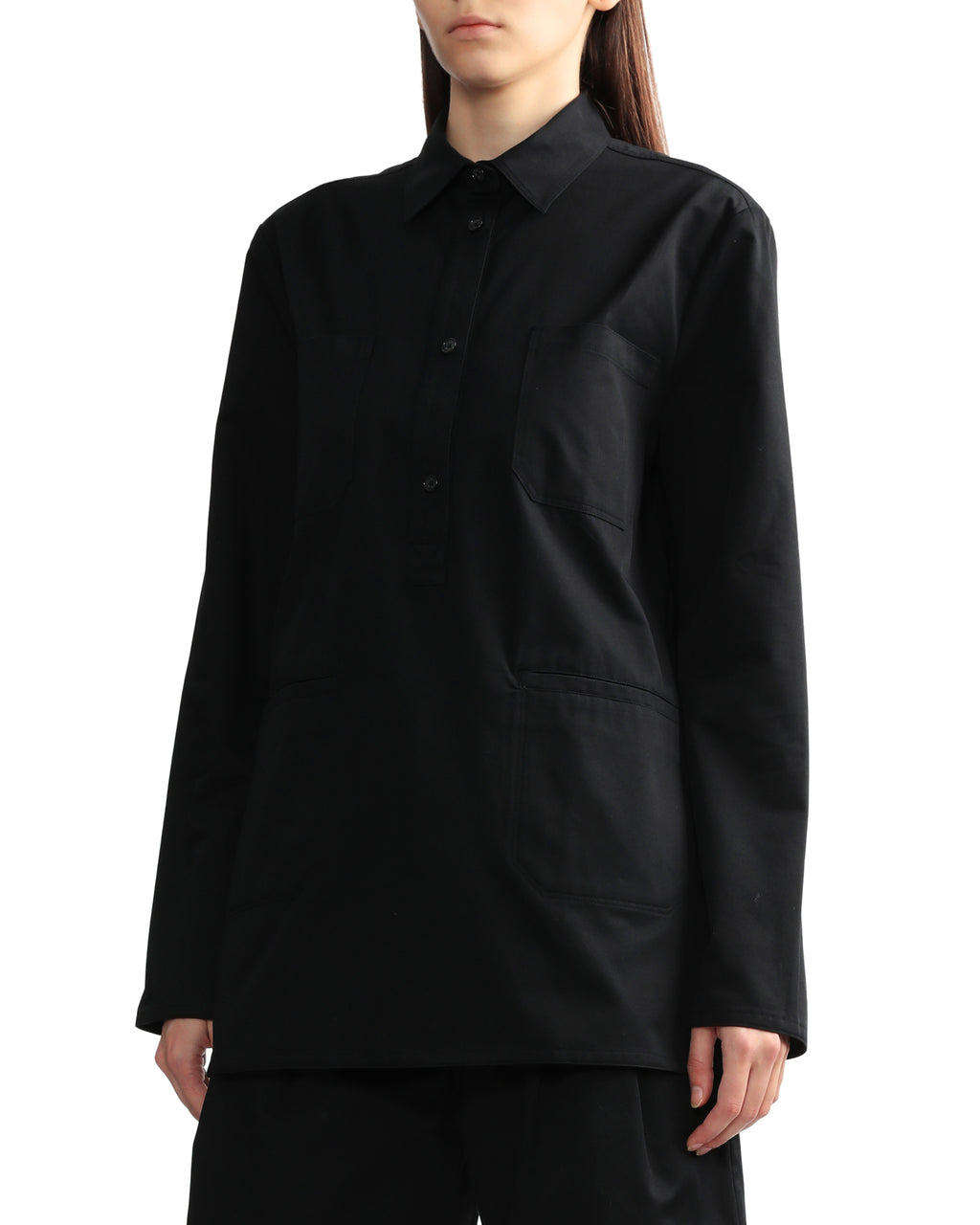 Cotton twill pocket shirt