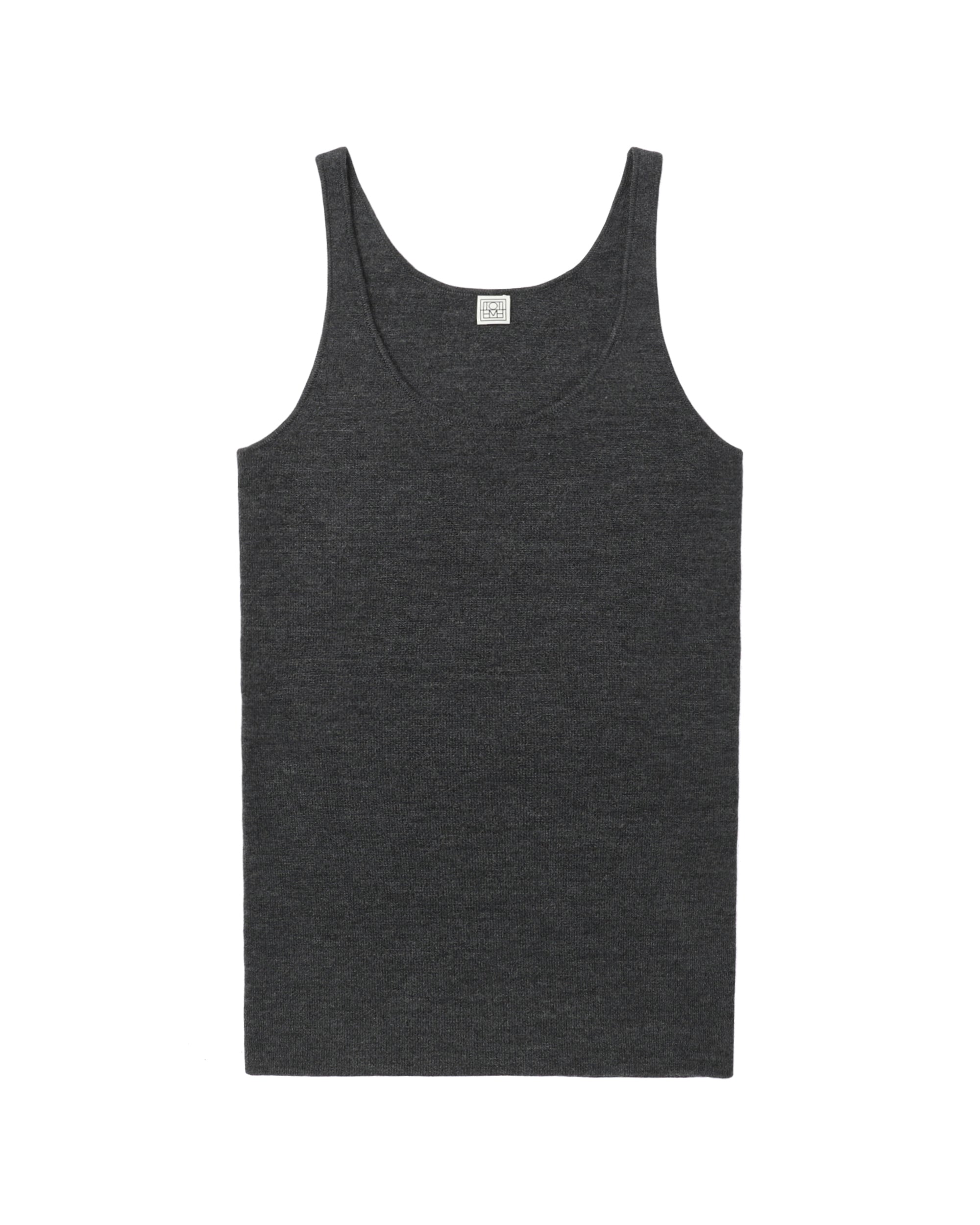 Compact knit tank top