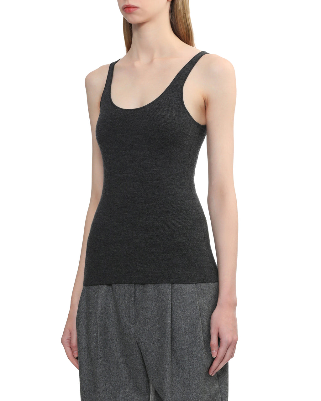 Compact knit tank top