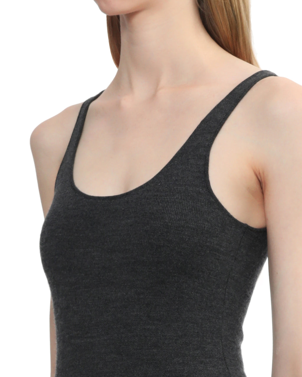 Compact knit tank top