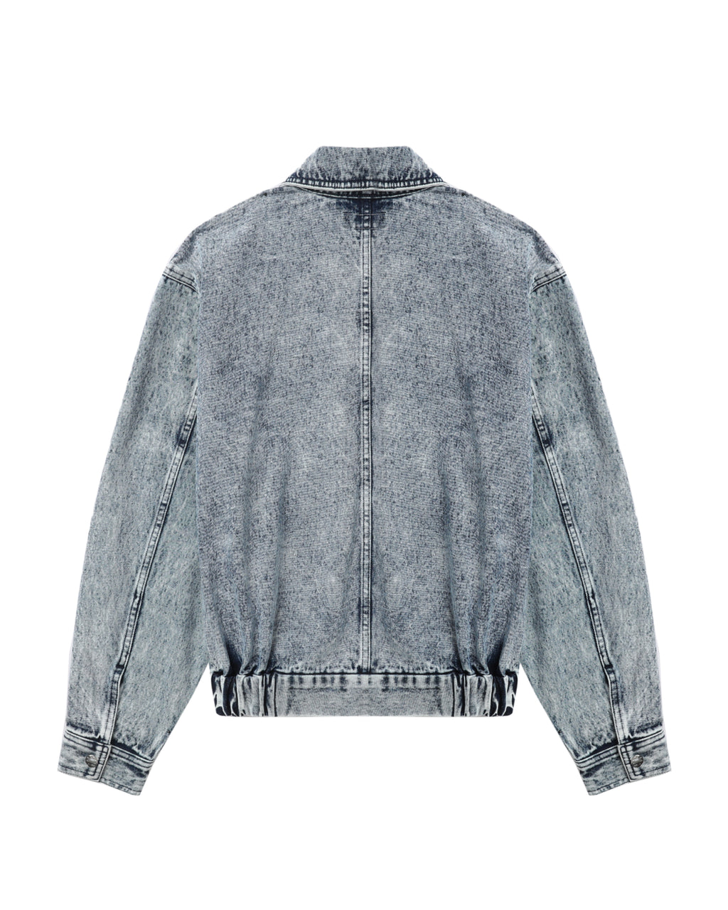 Zip-up denim jacket