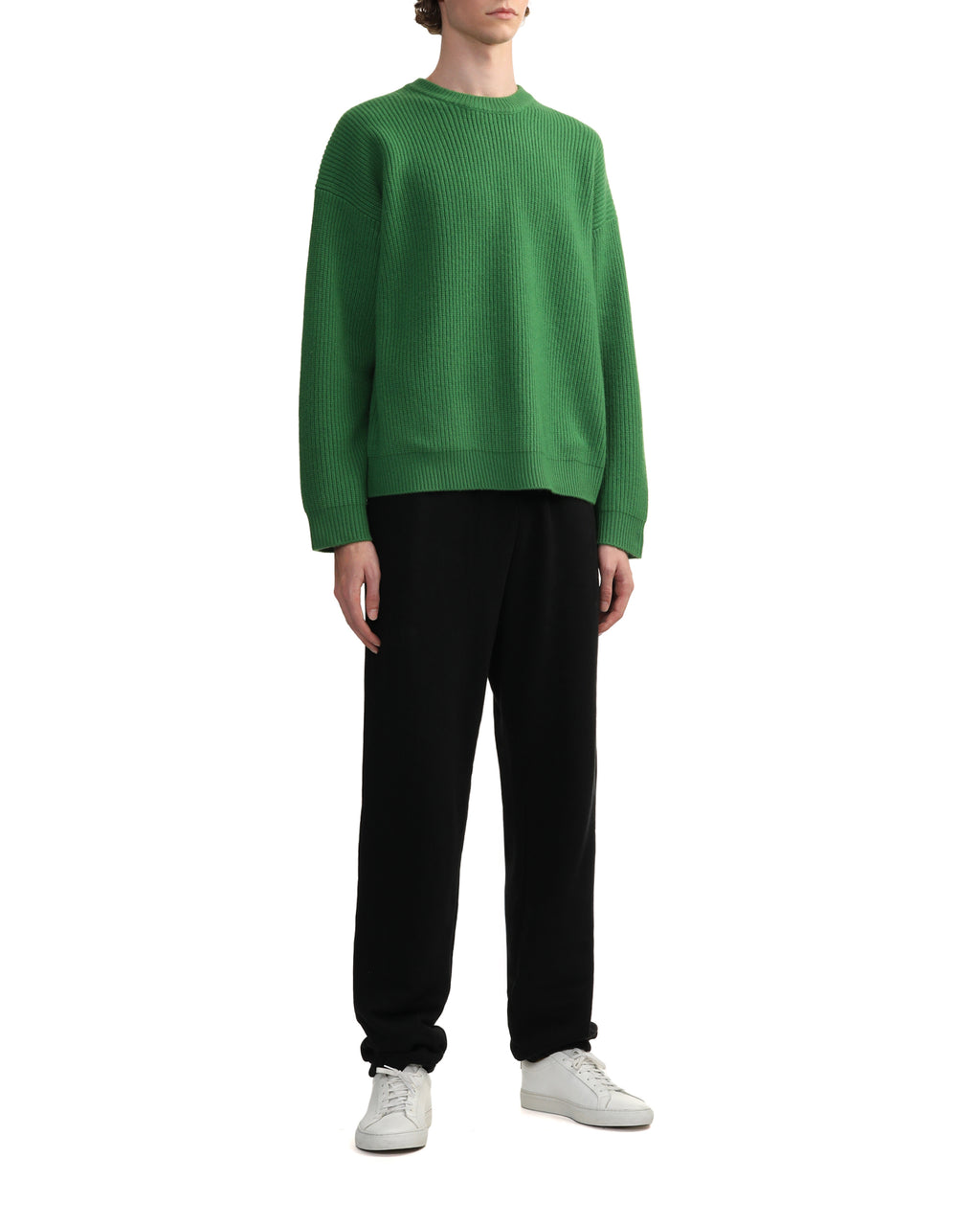 Wool ribbed pullover