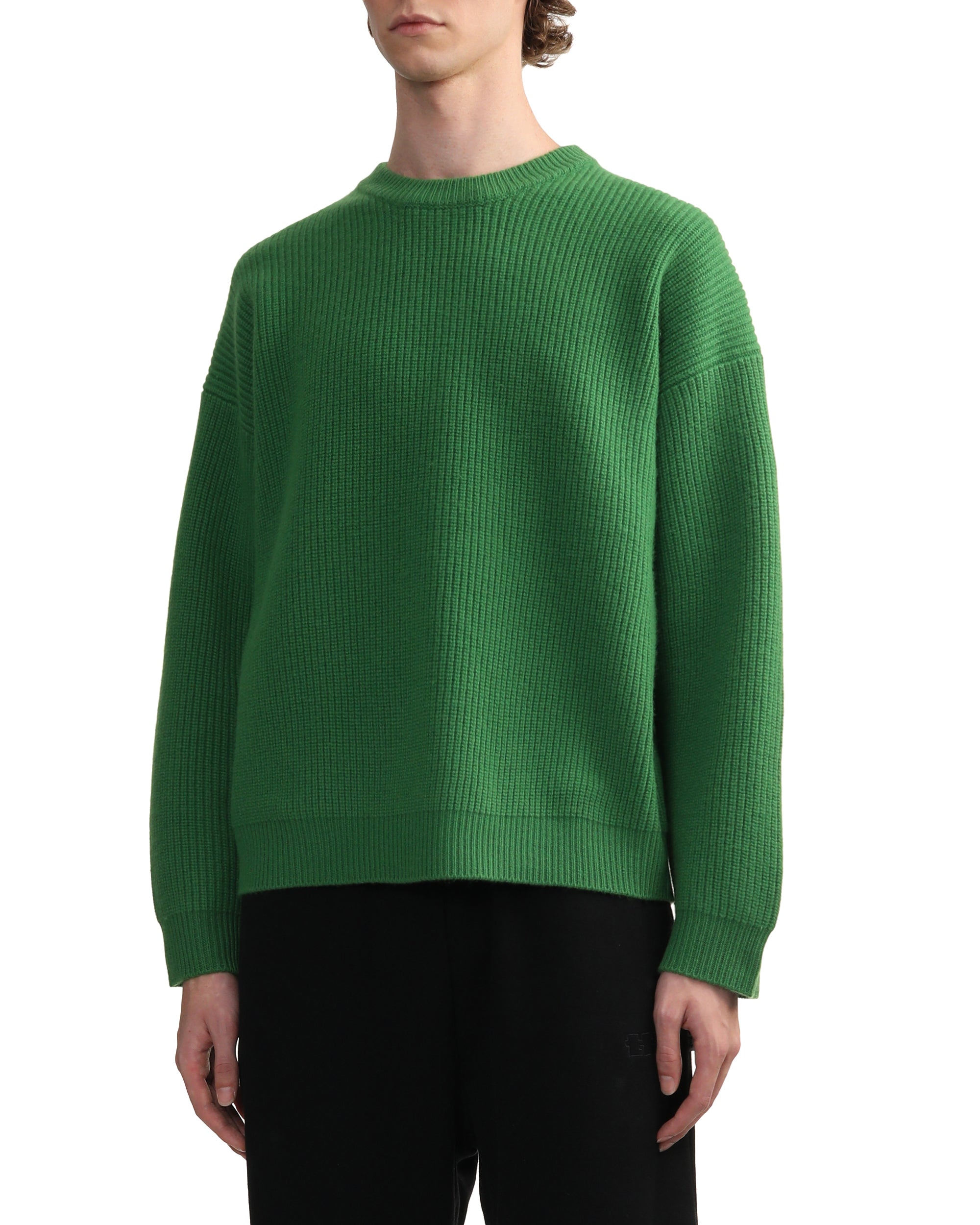 Wool ribbed pullover