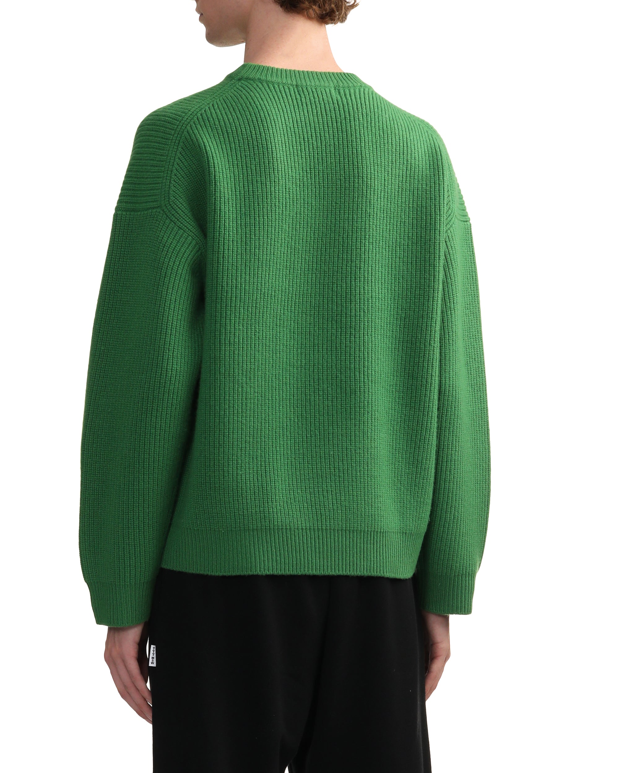 Wool ribbed pullover