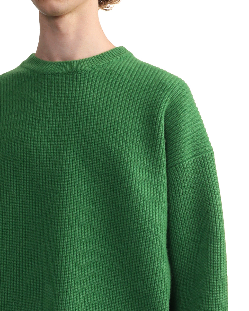 Wool ribbed pullover
