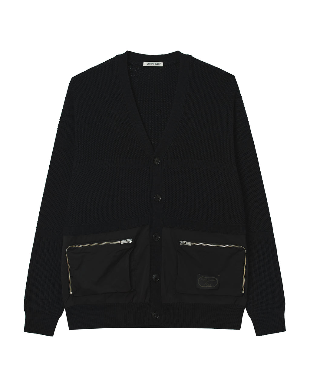 Zip-pocket cardigan