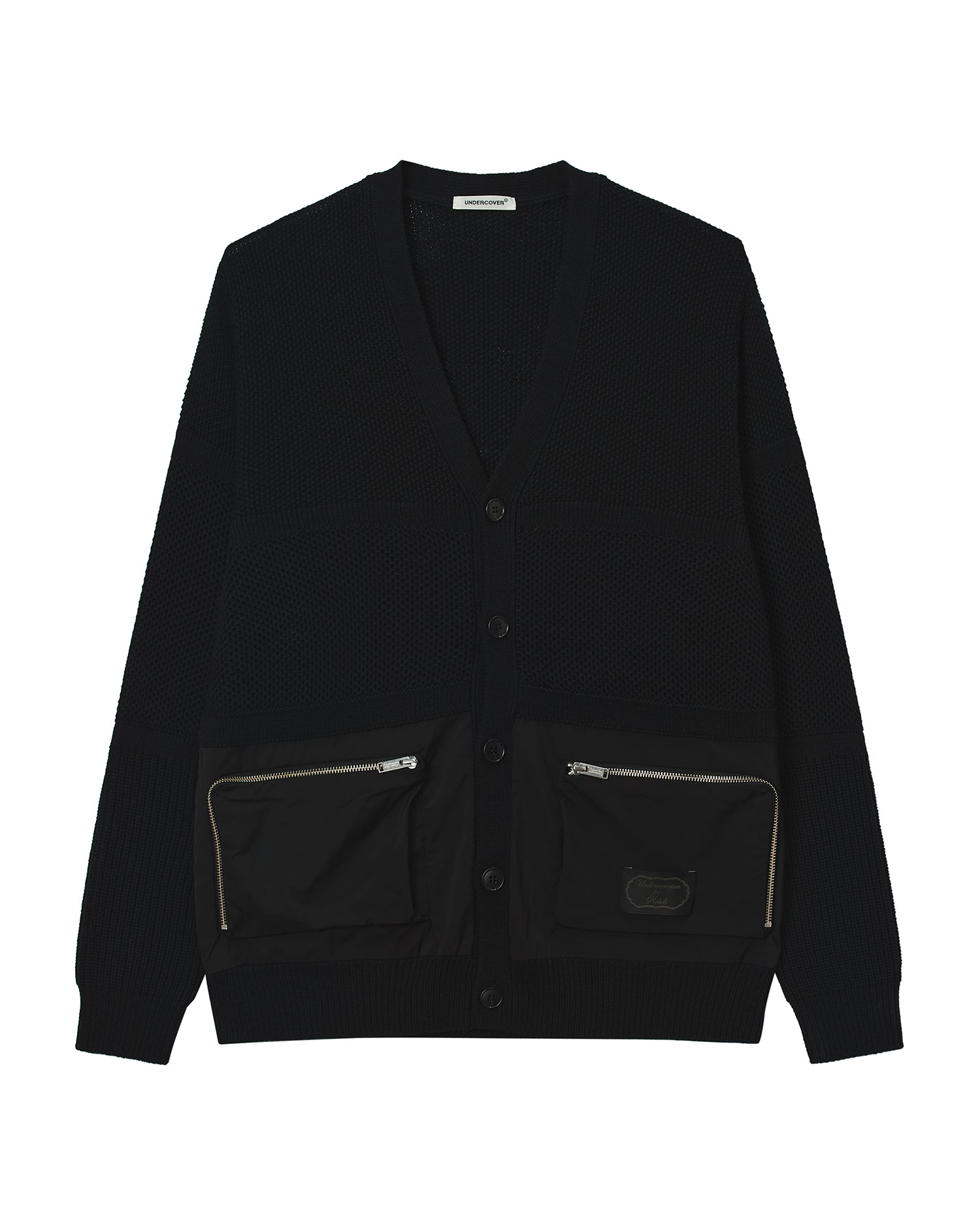 Zip-pocket cardigan