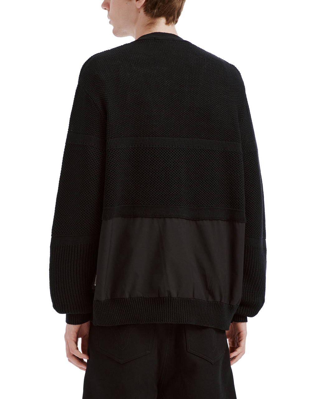 Zip-pocket cardigan