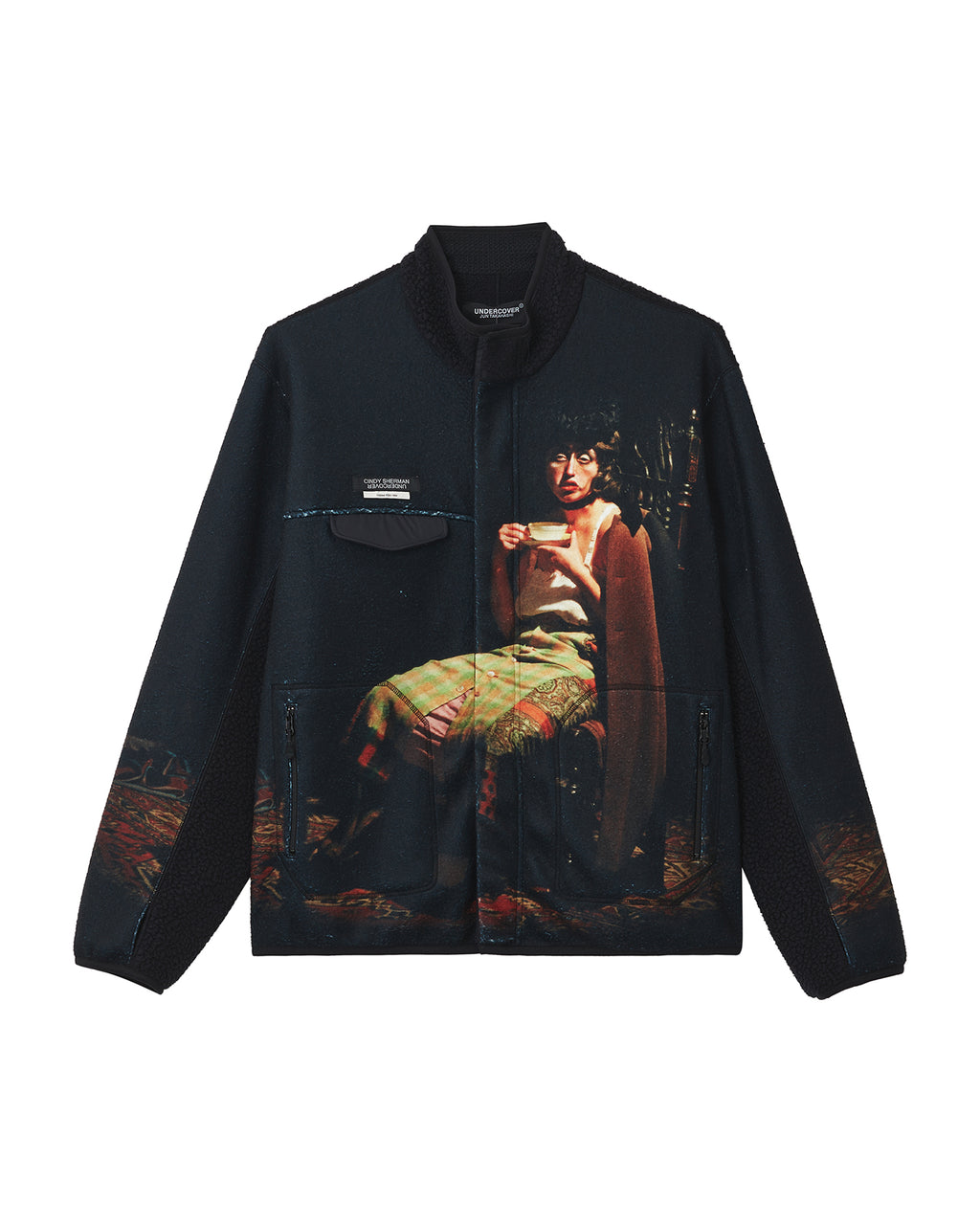 X Cindy Sherman printed fleece jacket