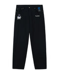 Graphic motif jeans