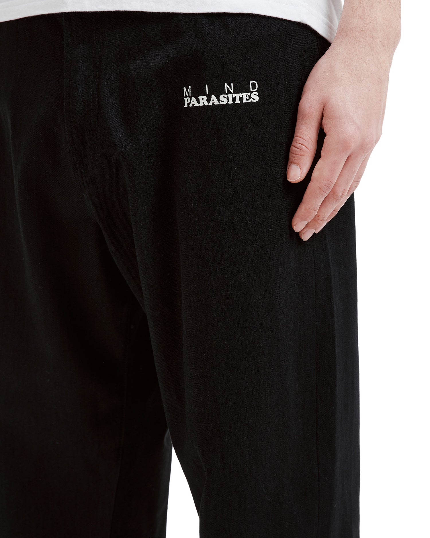 Graphic motif jeans