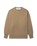 Embroidered graphic knit sweater