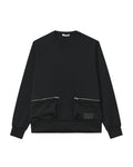 Zip-pocket sweater