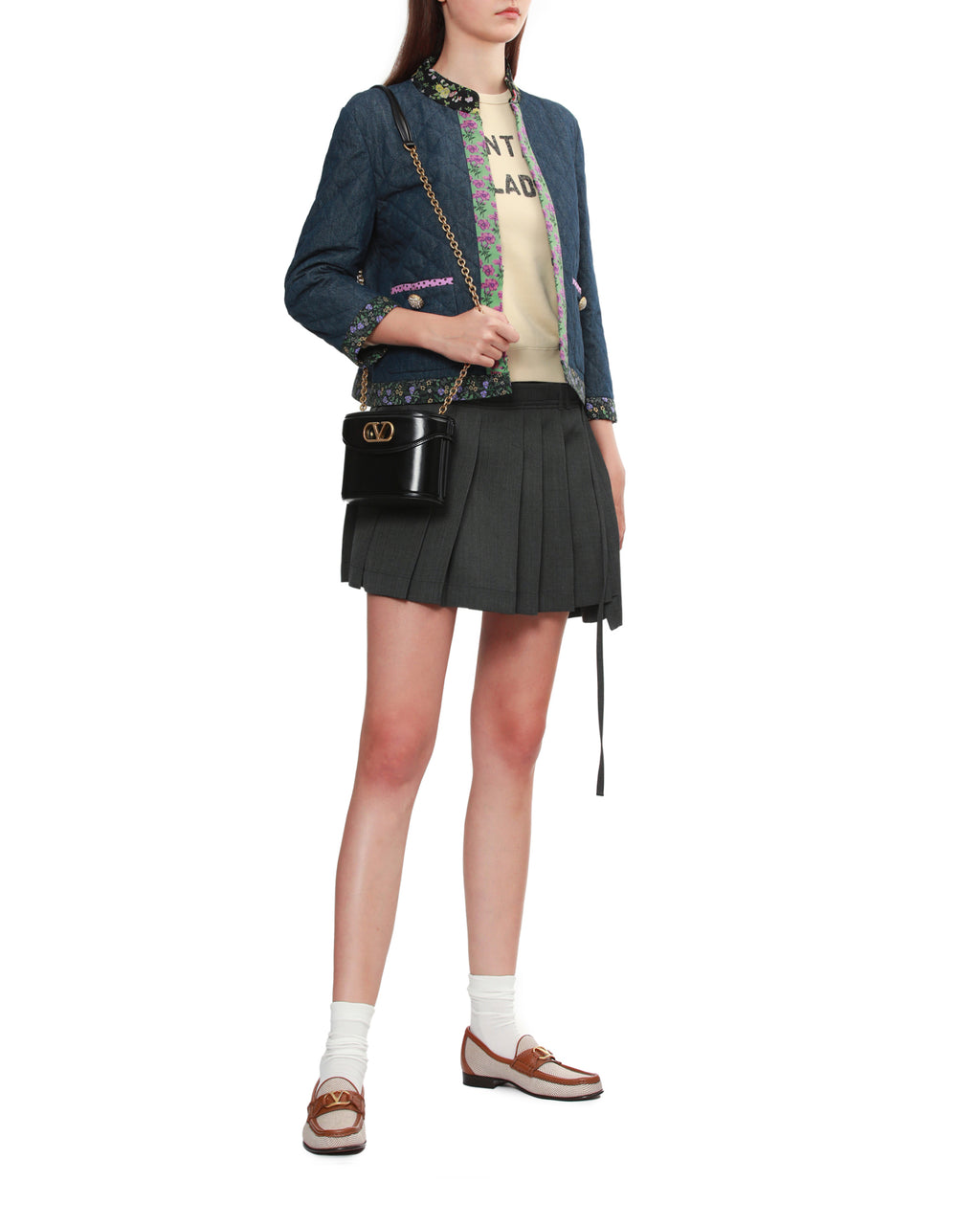 Vain leather shoulder bag