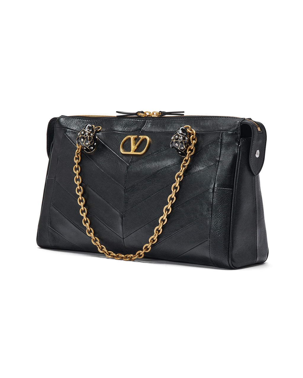 Panthea shoulder bag with chevron pattern