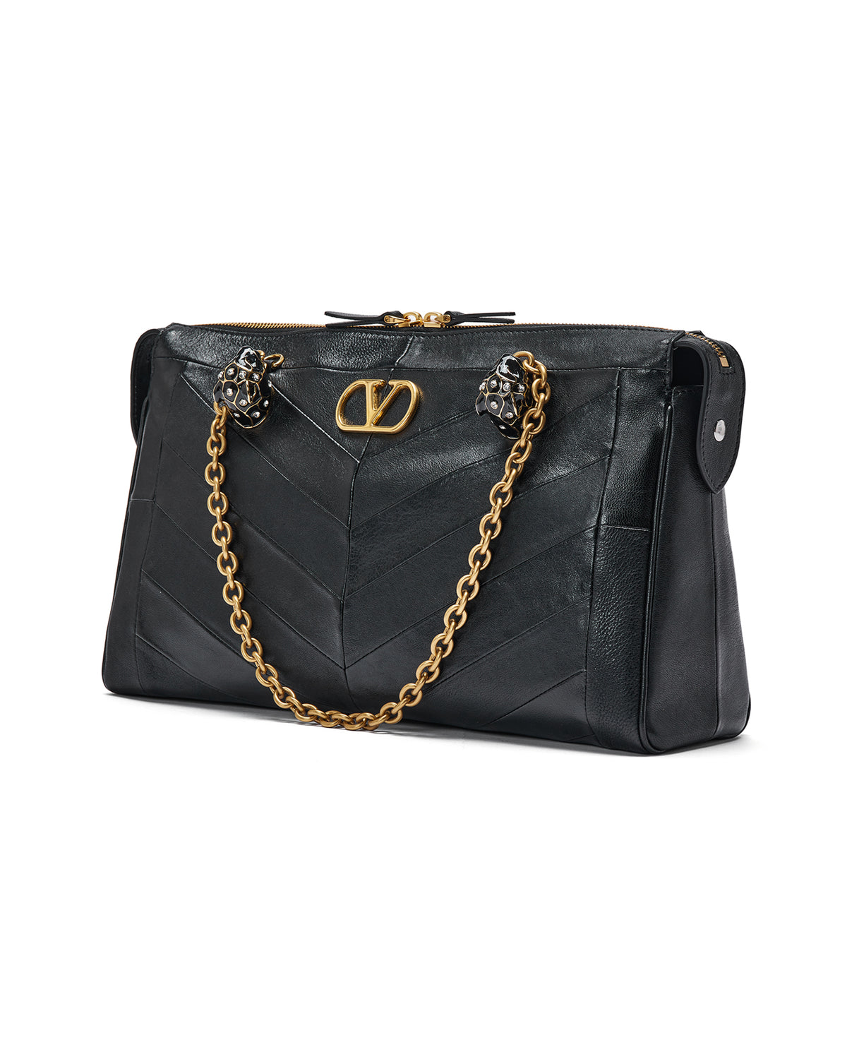 Panthea shoulder bag with chevron pattern