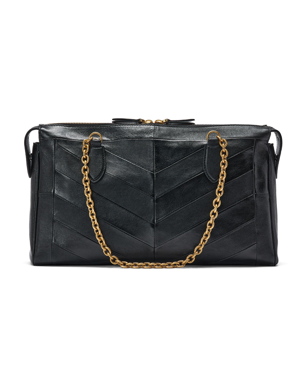 Panthea shoulder bag with chevron pattern