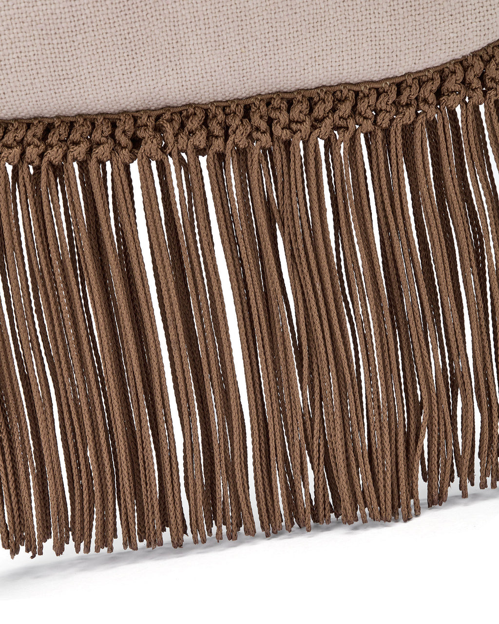 Embroidered tasselled bag