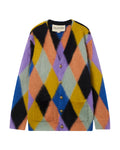 Rhombelle pattern wool cardigan
