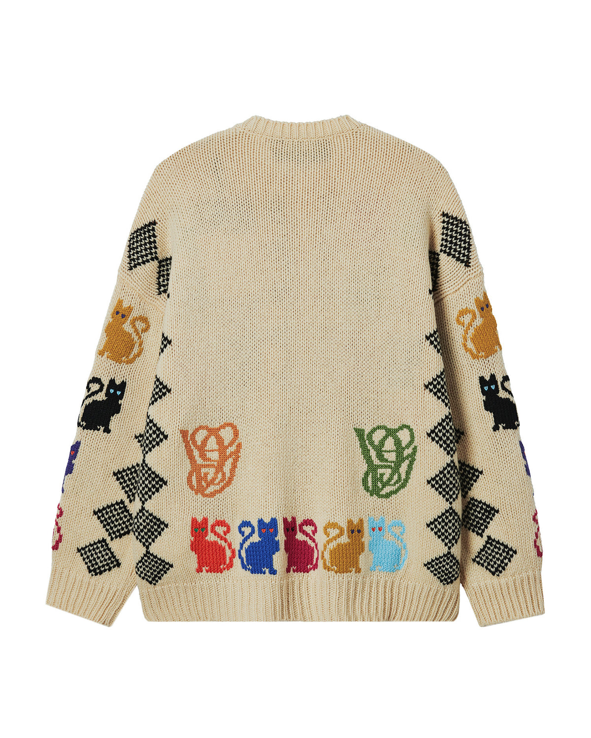 Le Chat De La Maison jacquard pattern cardigan