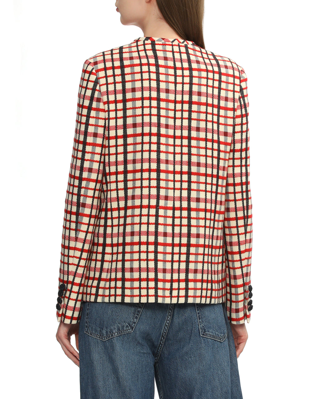 Checkered blazer