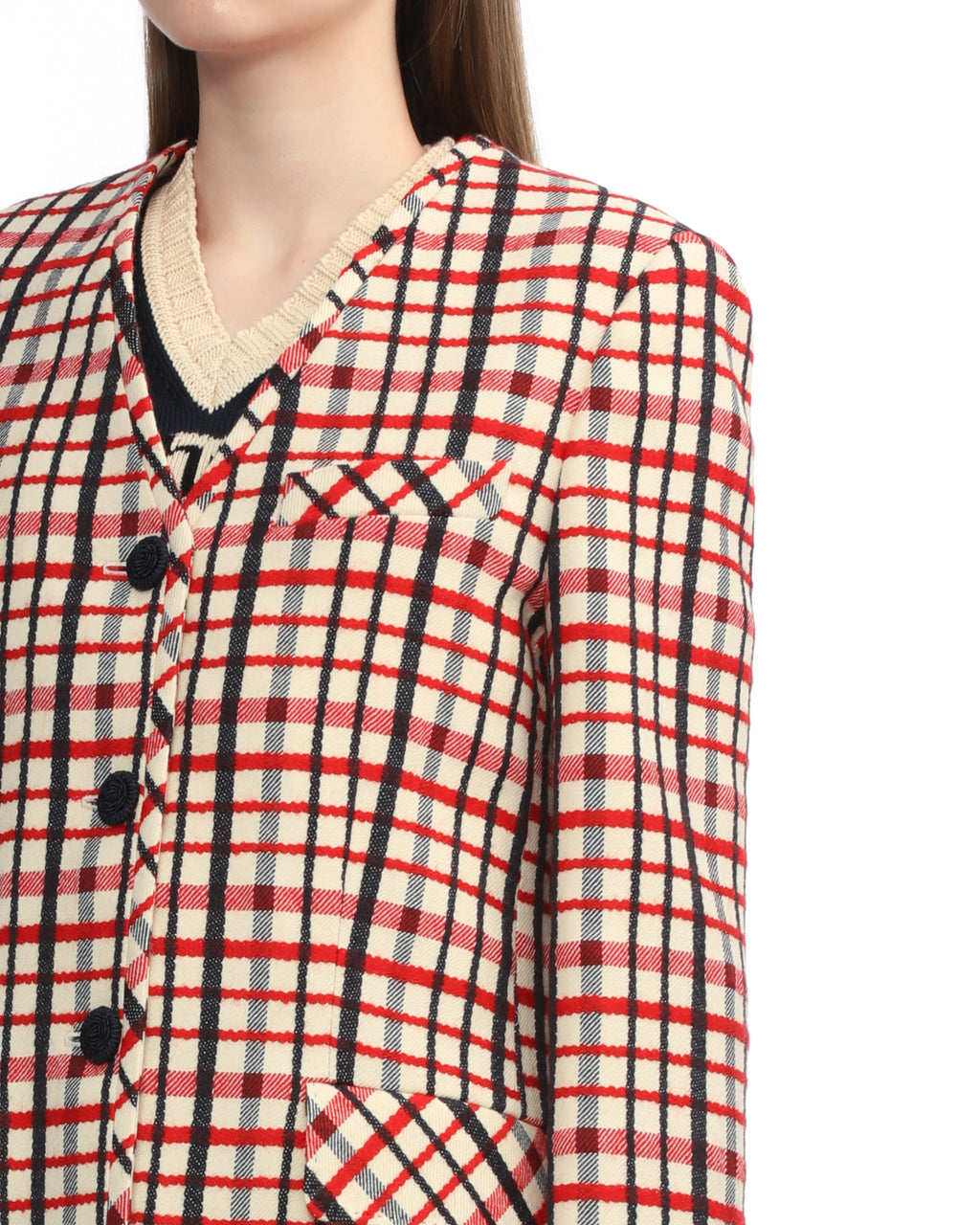 Checkered blazer