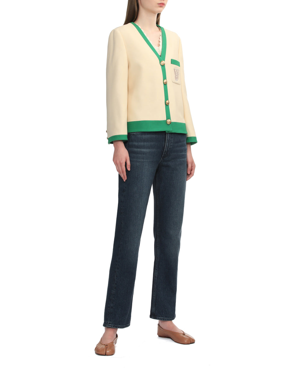 V-neck jacket