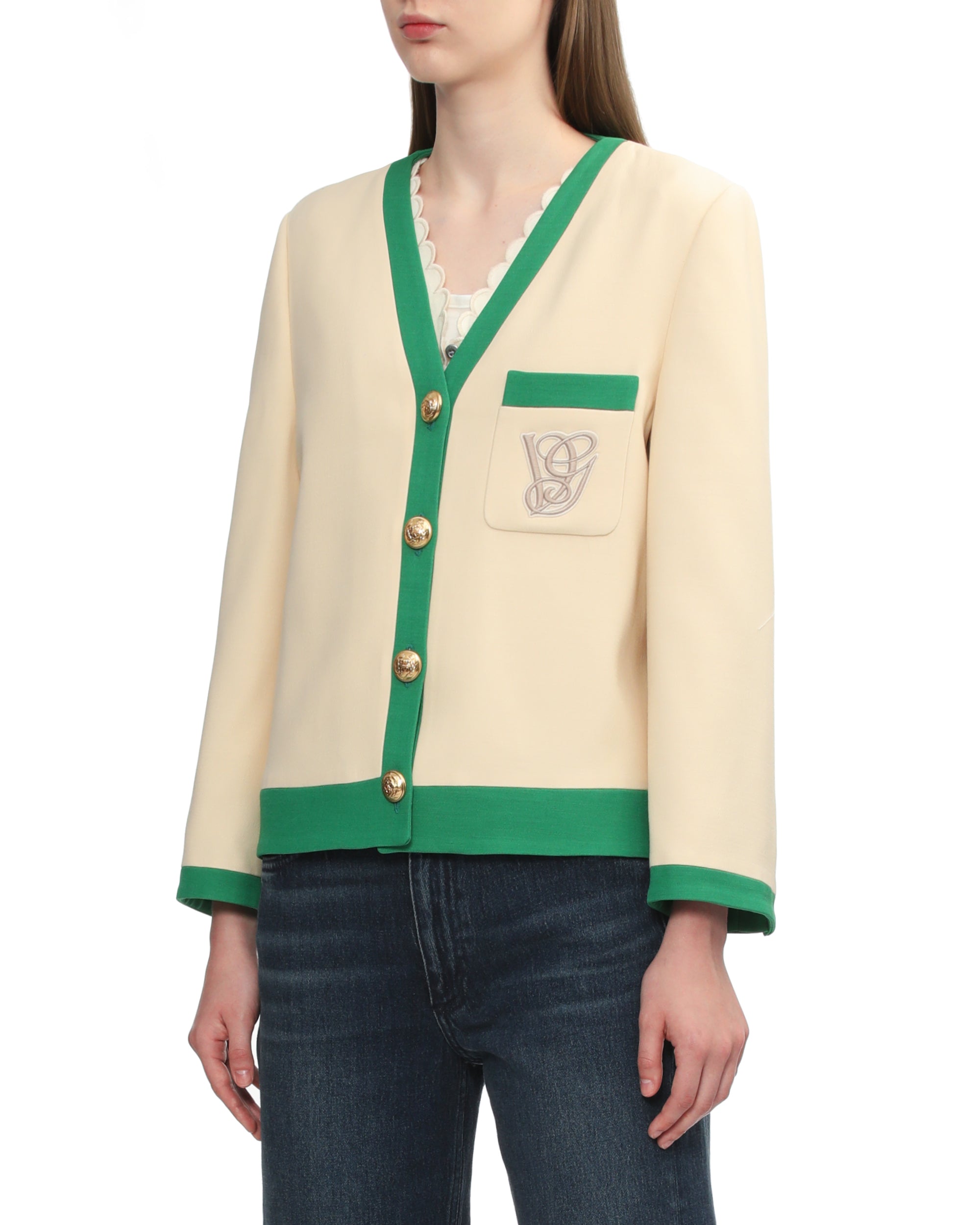 V-neck jacket