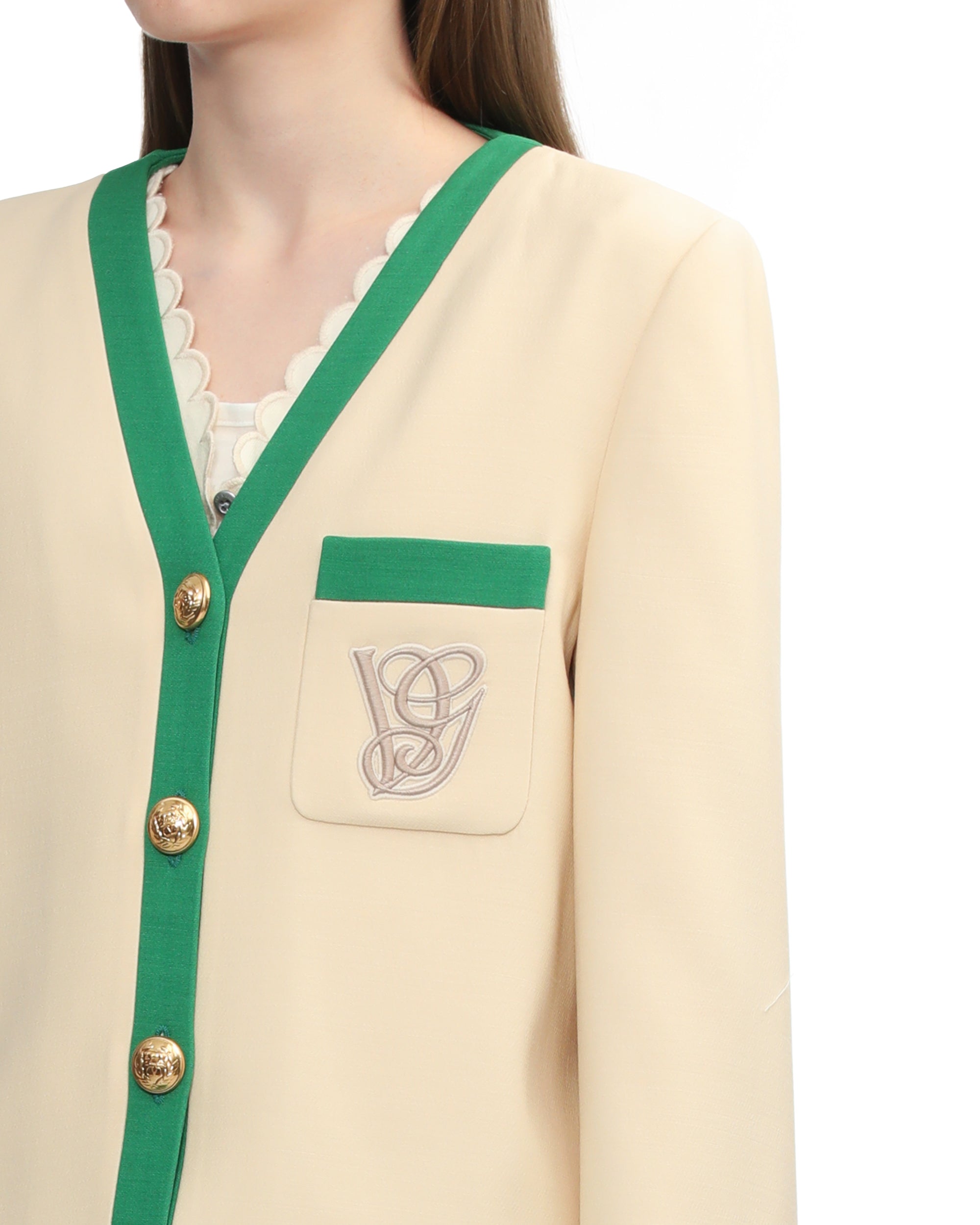 V-neck jacket