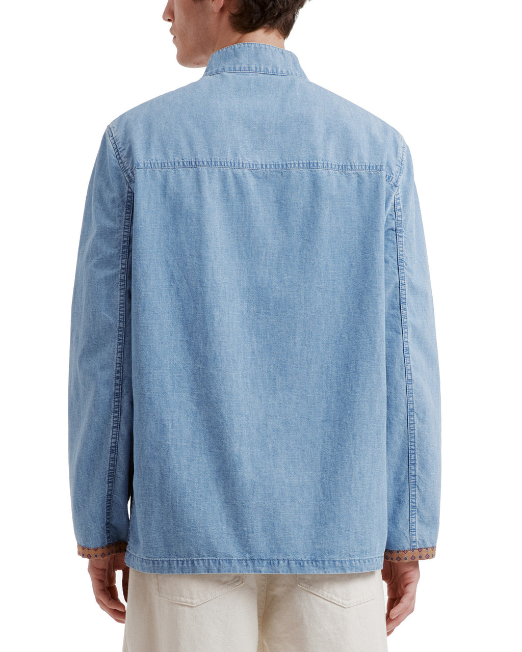 Safari jacket with printed edges