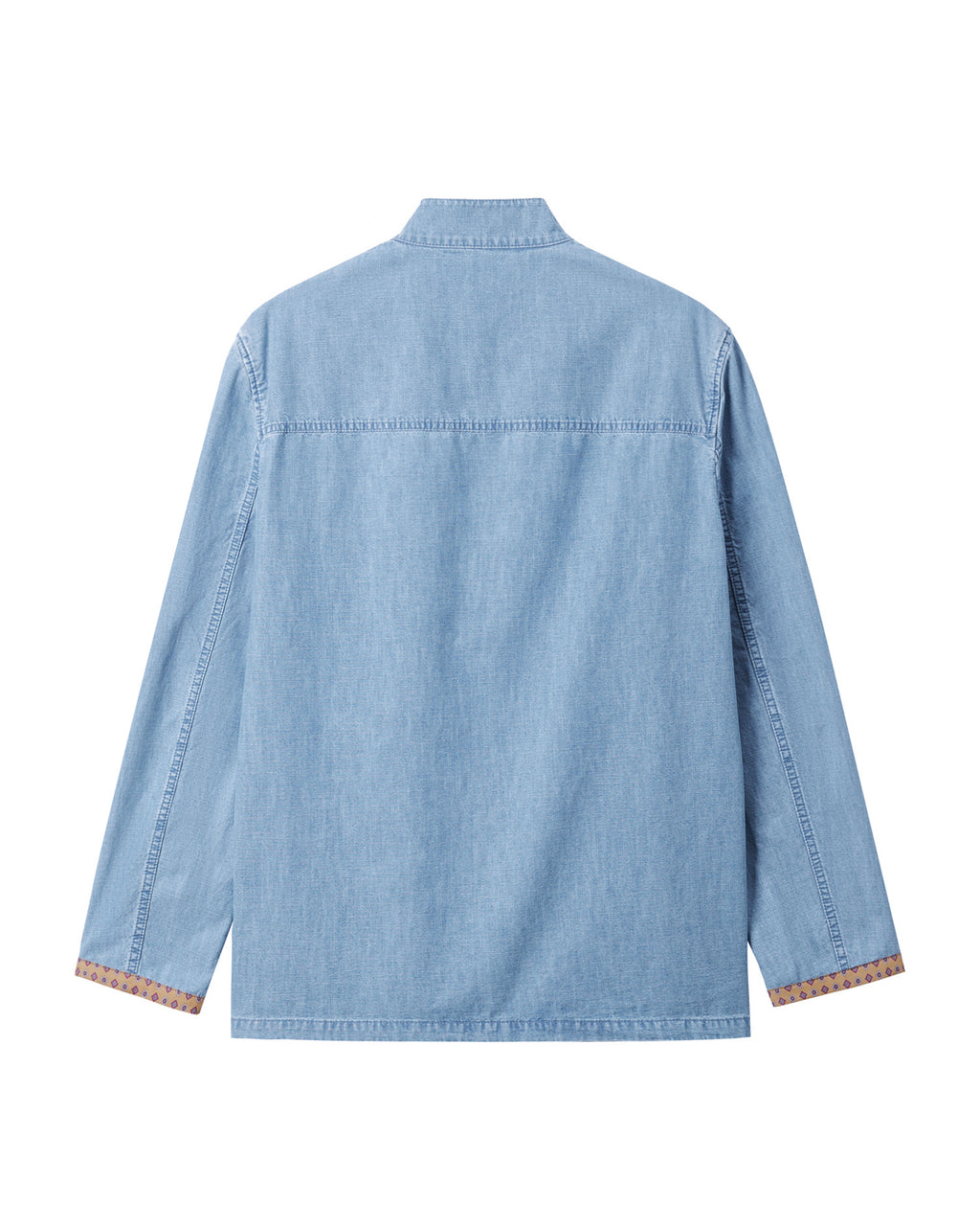 Safari jacket with printed edges