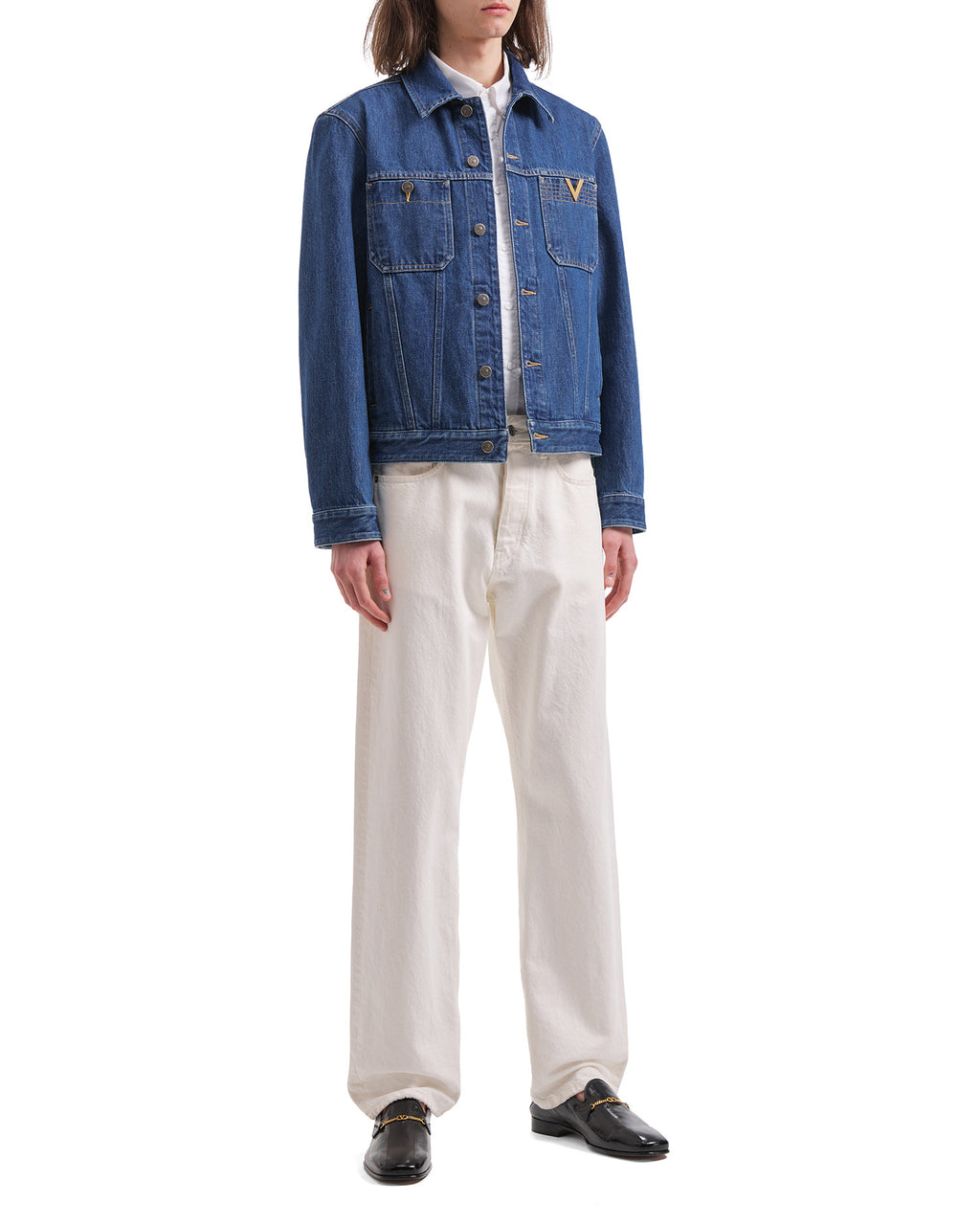 Denim jacket with VGold