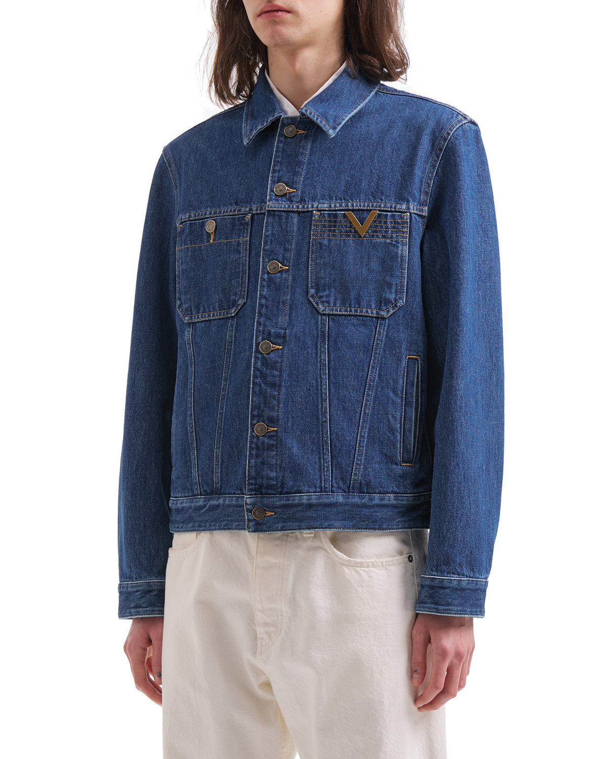 Denim jacket with VGold