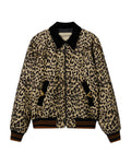 Leopard bomber jacket