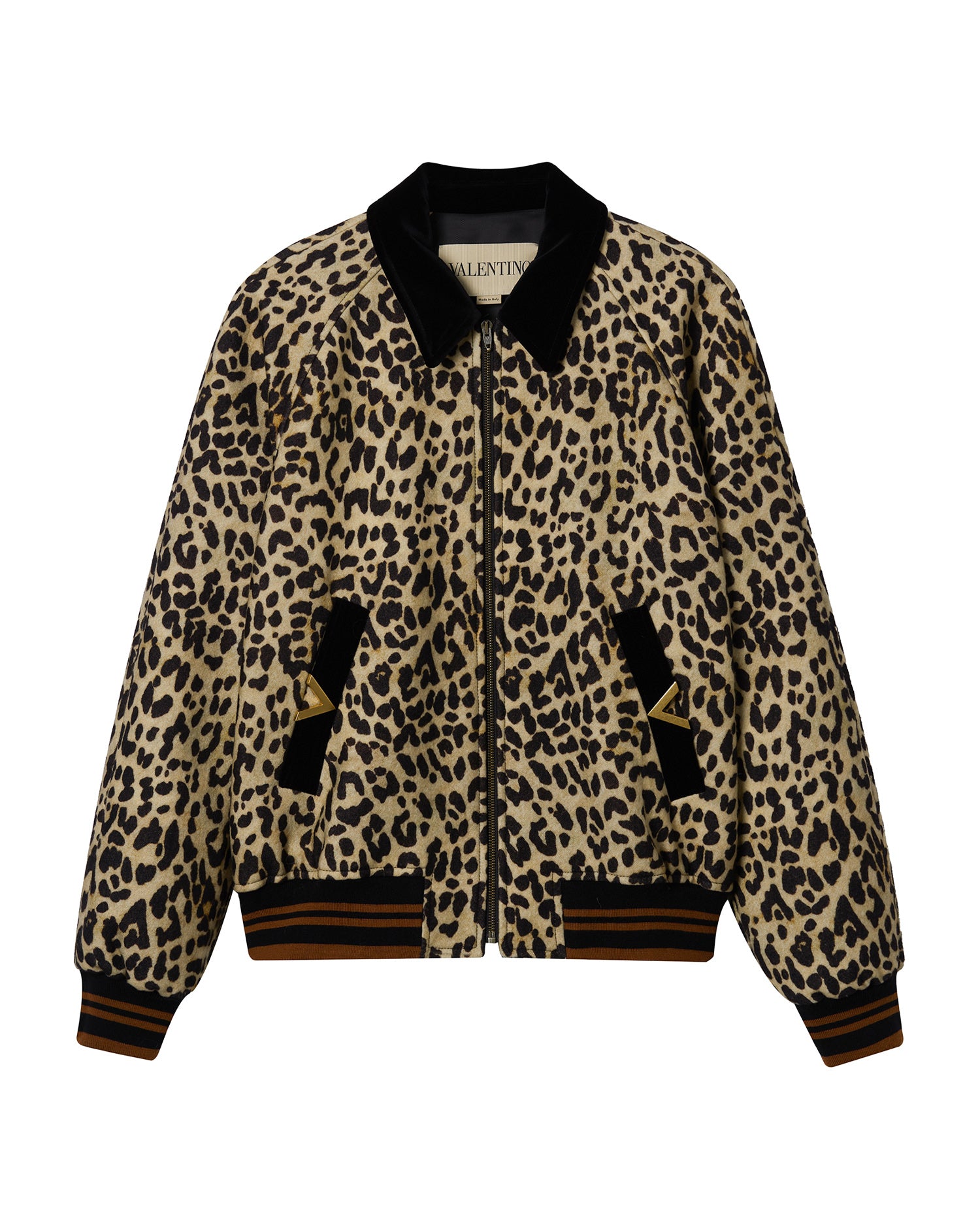 Leopard bomber jacket