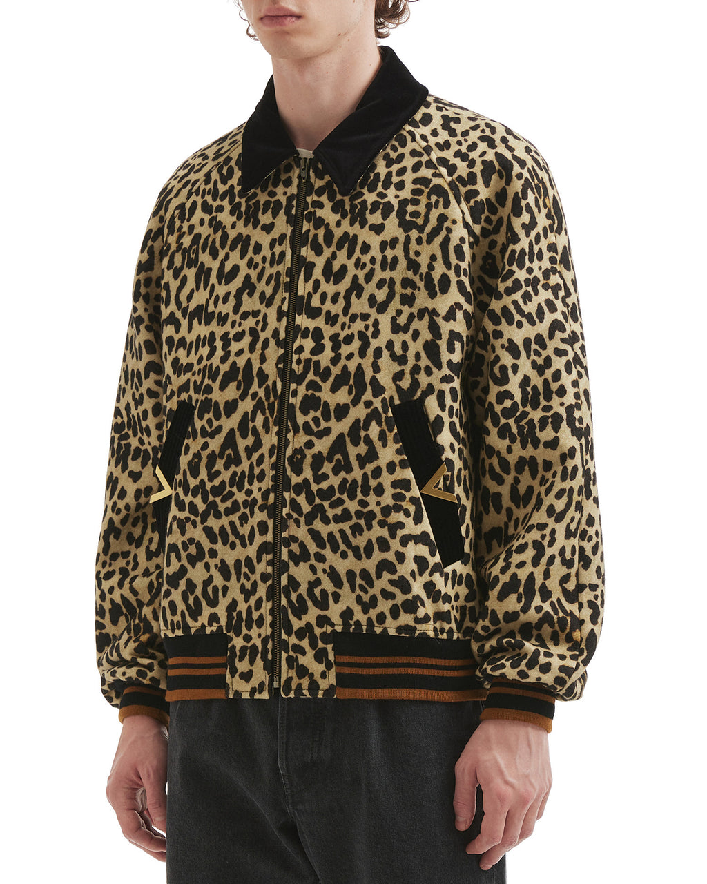 Leopard bomber jacket