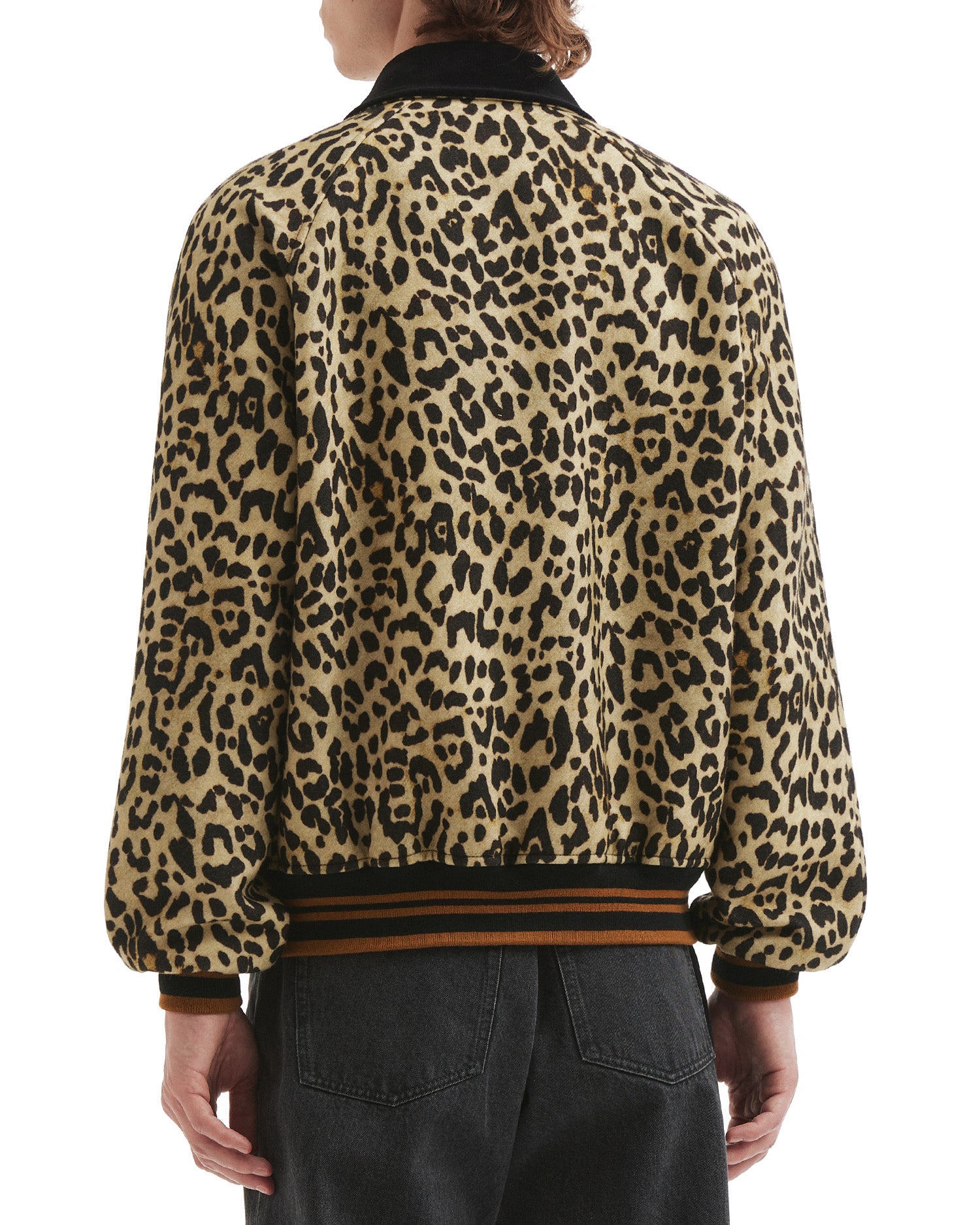 Leopard bomber jacket