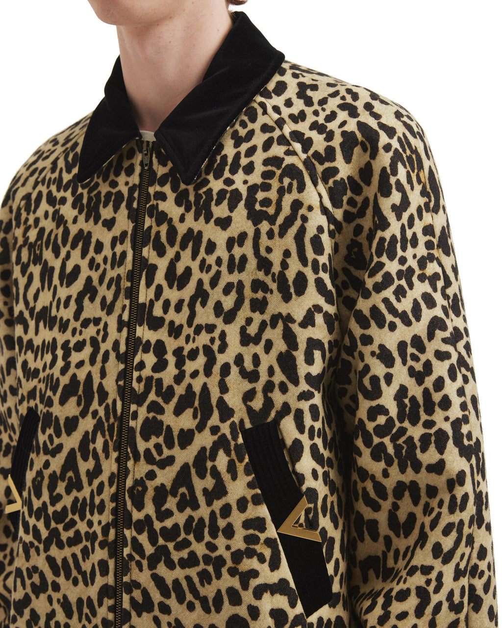 Leopard bomber jacket