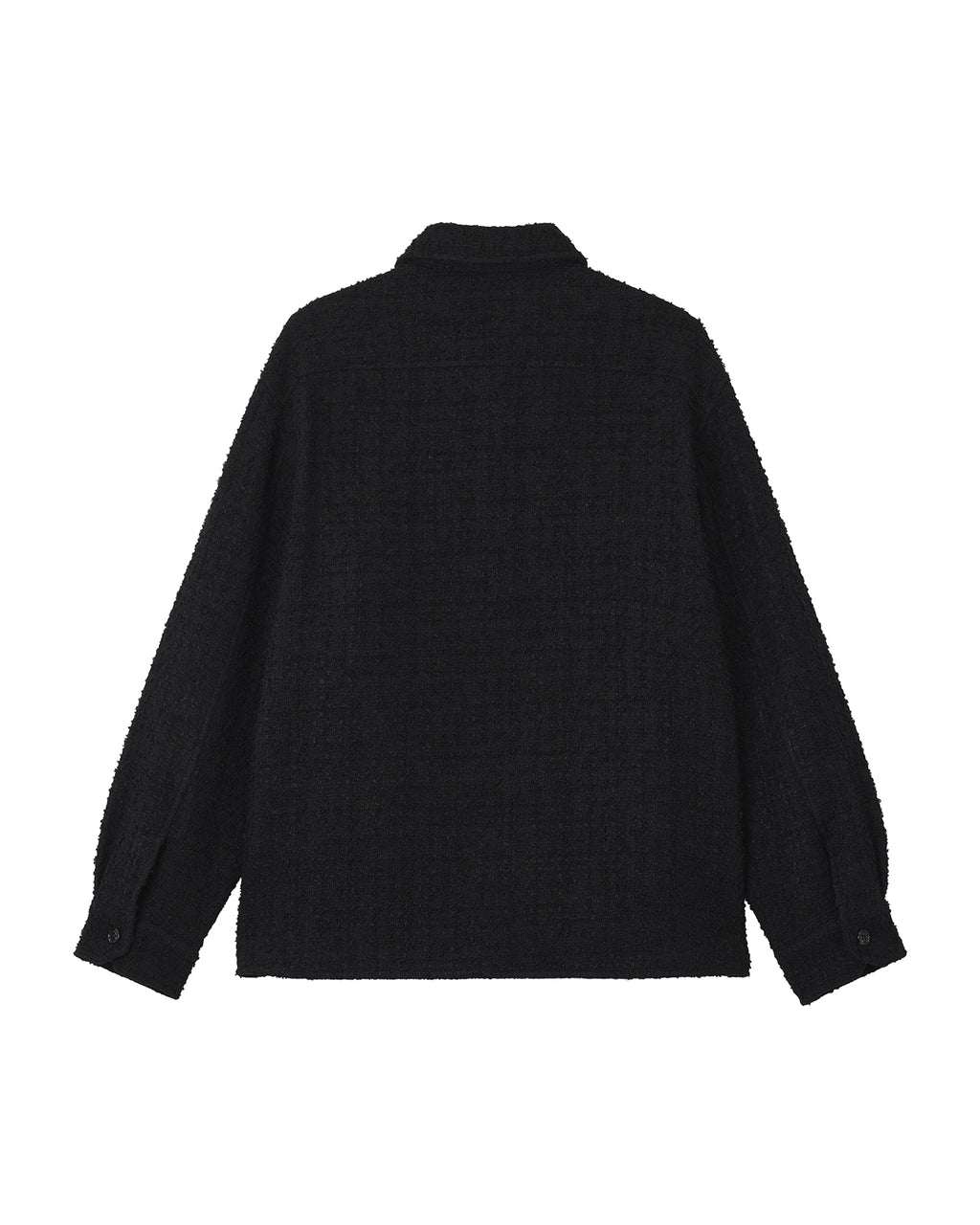 Cotton tweed shirt jacket