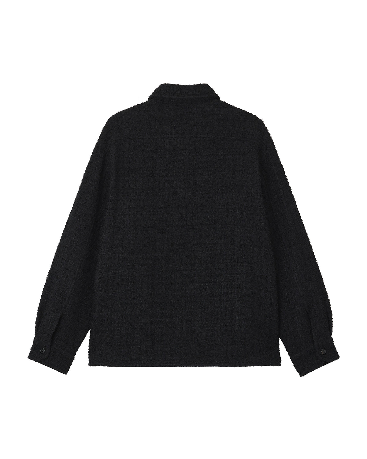 Cotton tweed shirt jacket