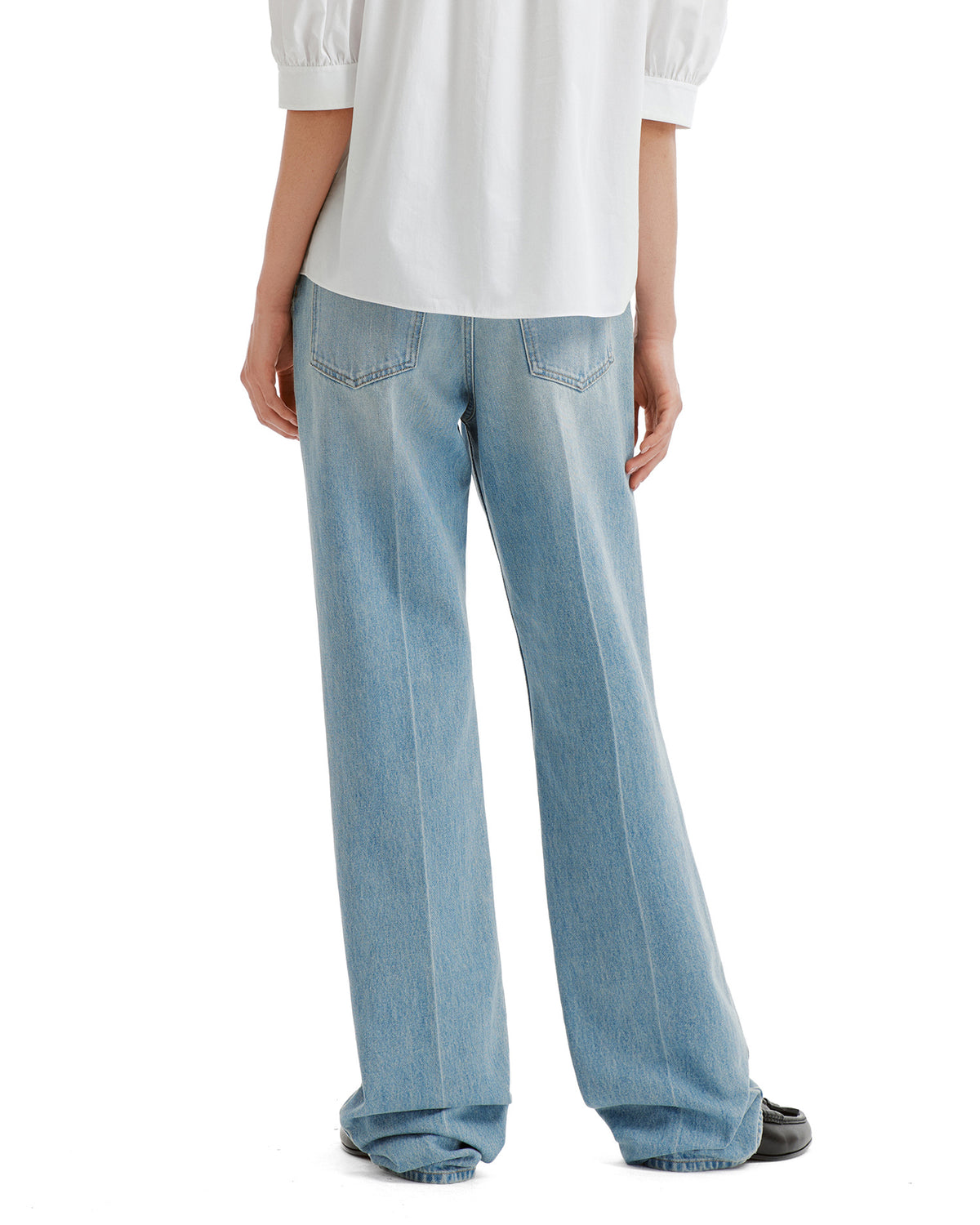 Button-front jeans