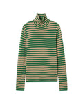 Striped turtleneck