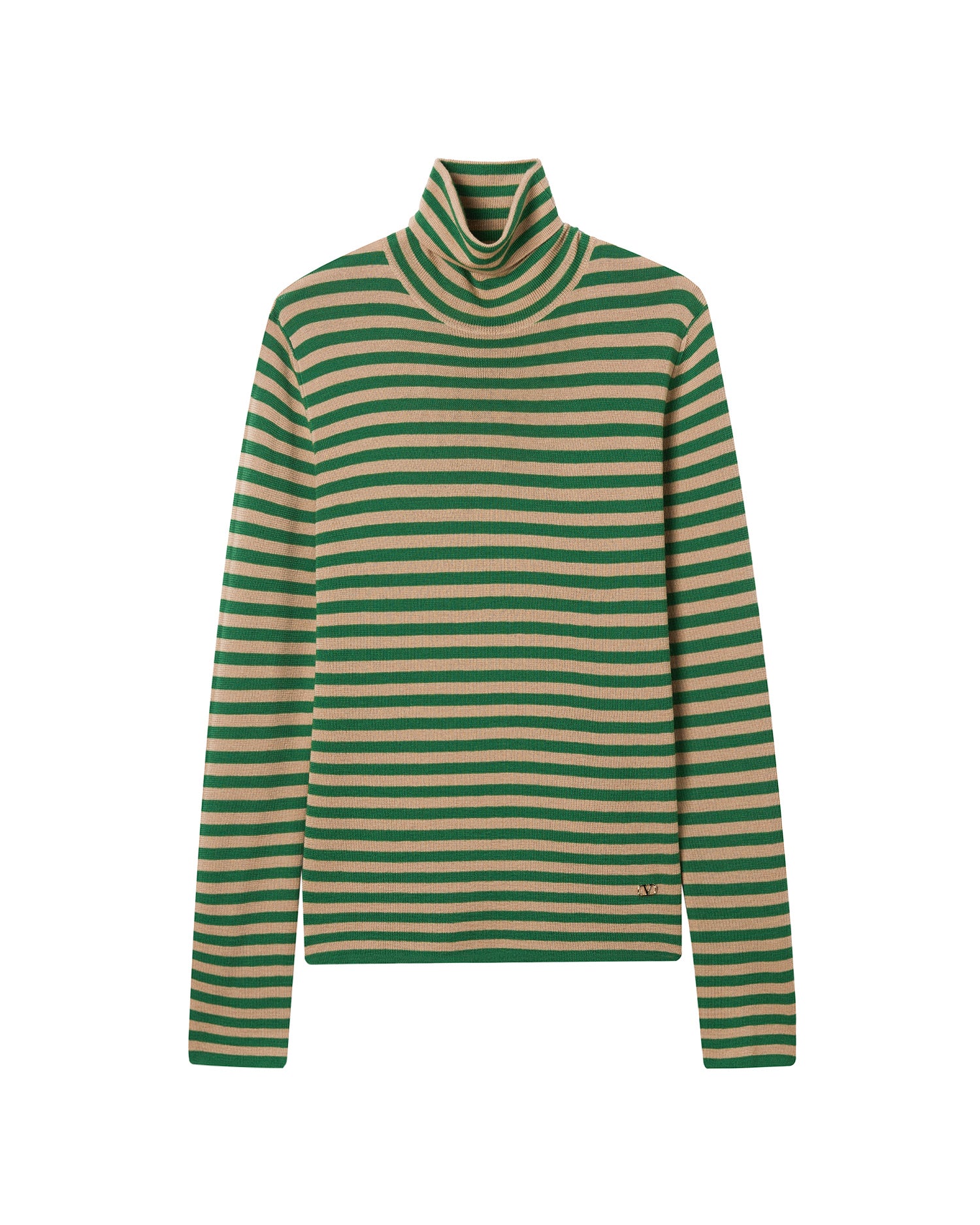 Striped turtleneck