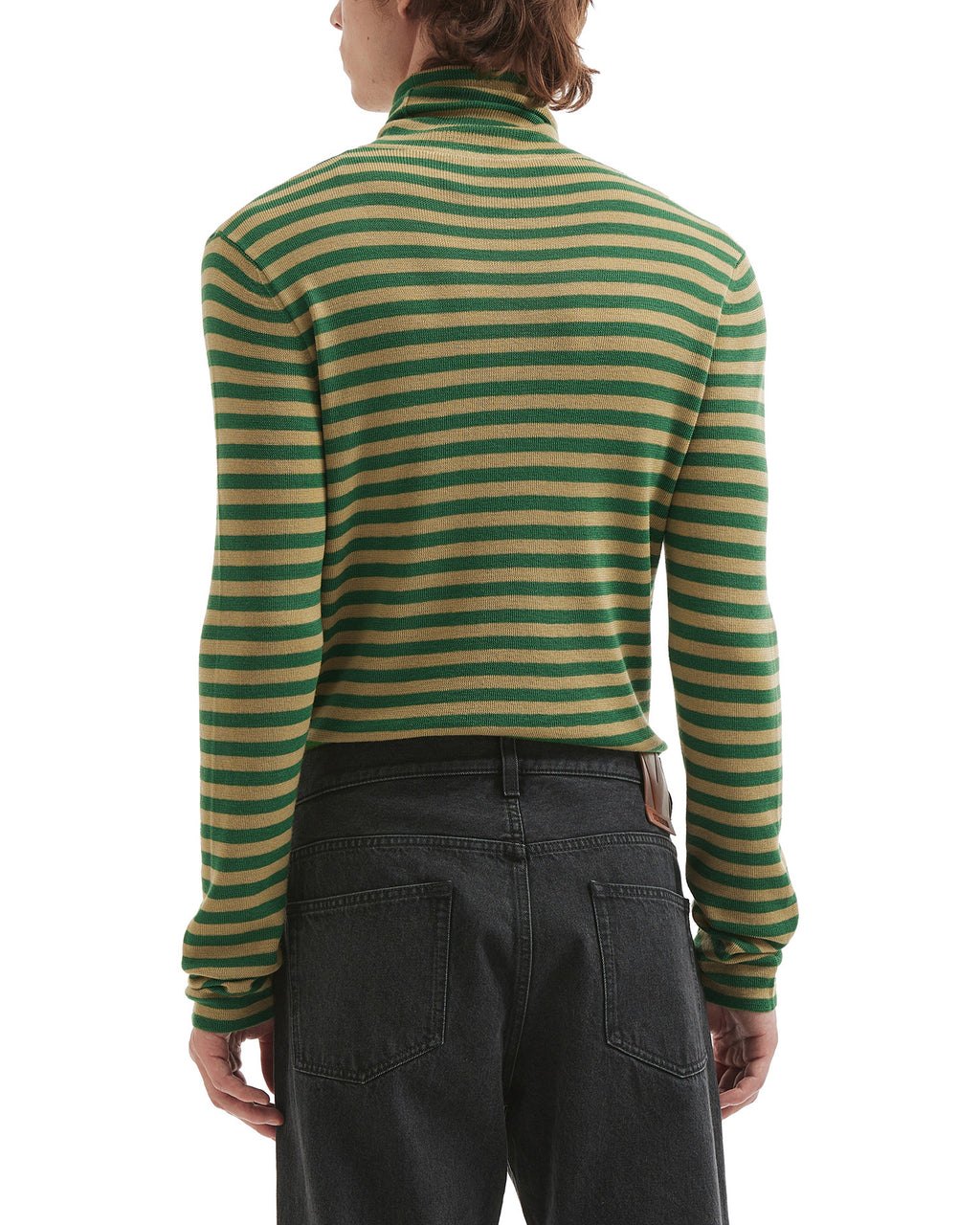 Striped turtleneck