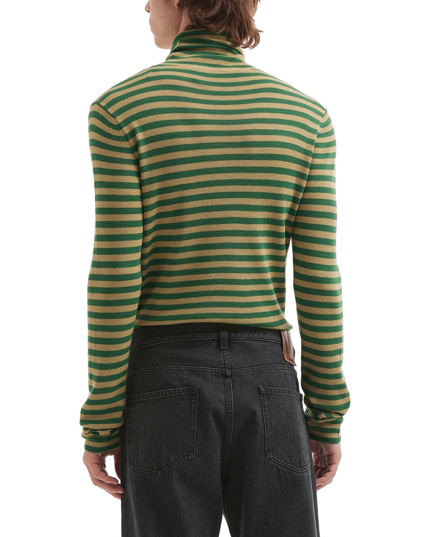 Striped turtleneck