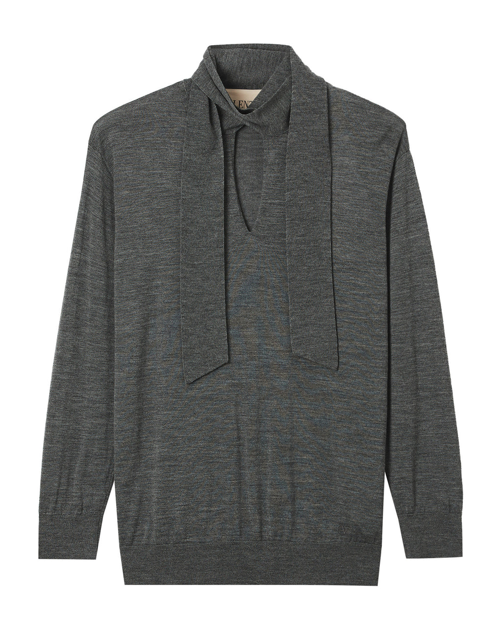 Tie neck jumper