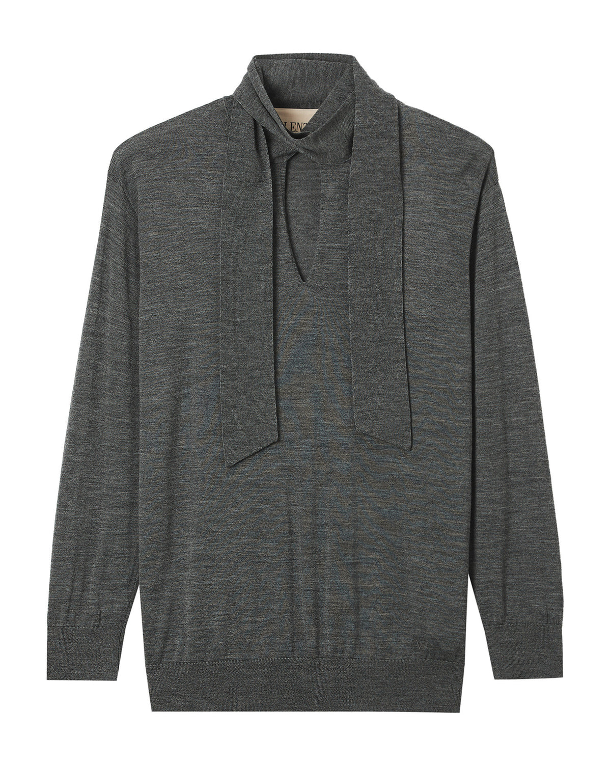 Tie neck jumper