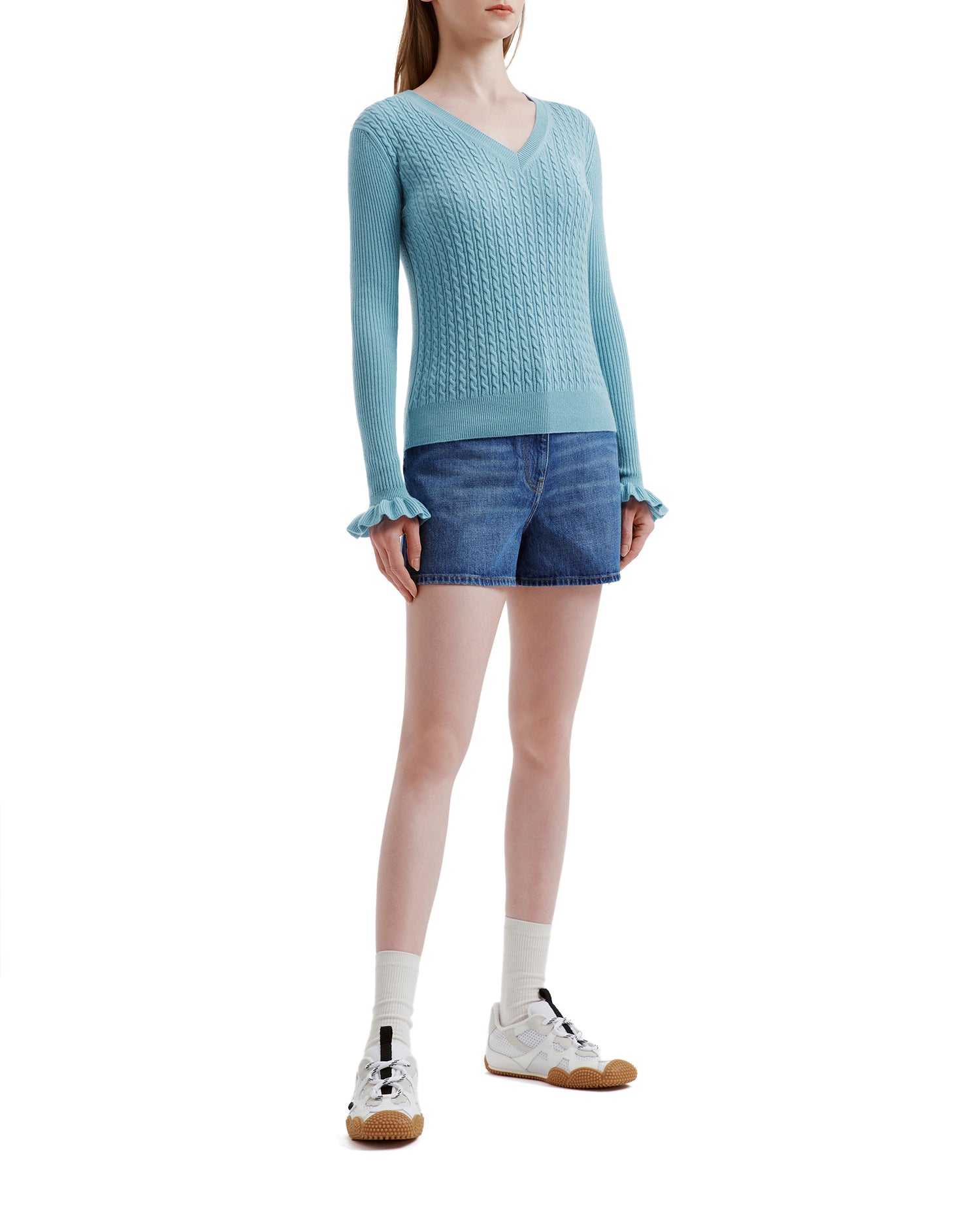 V-neck sweater