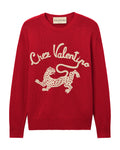 Chez Valentino & Panther embroidery sweater